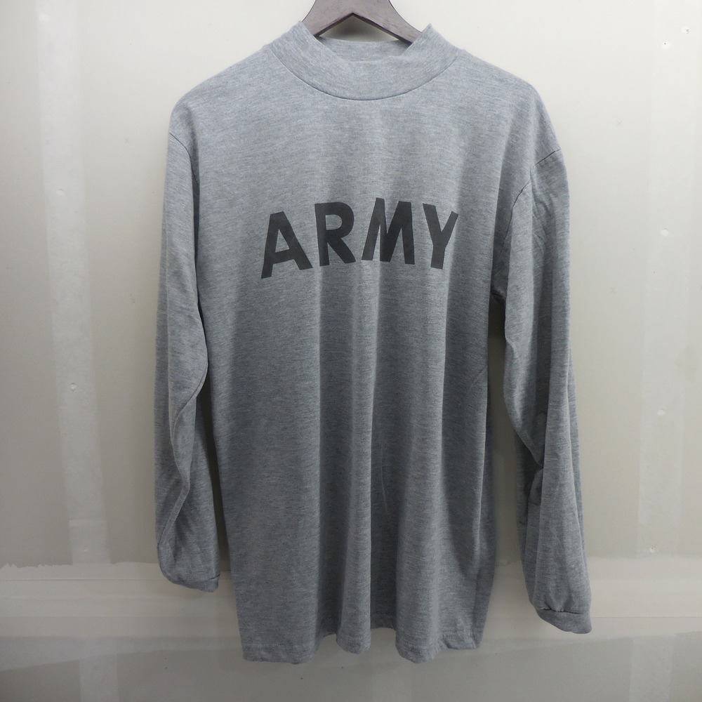 US Army IPFU Physical Fitness Uniform Long Sleeve T-Shirt Gray Medium